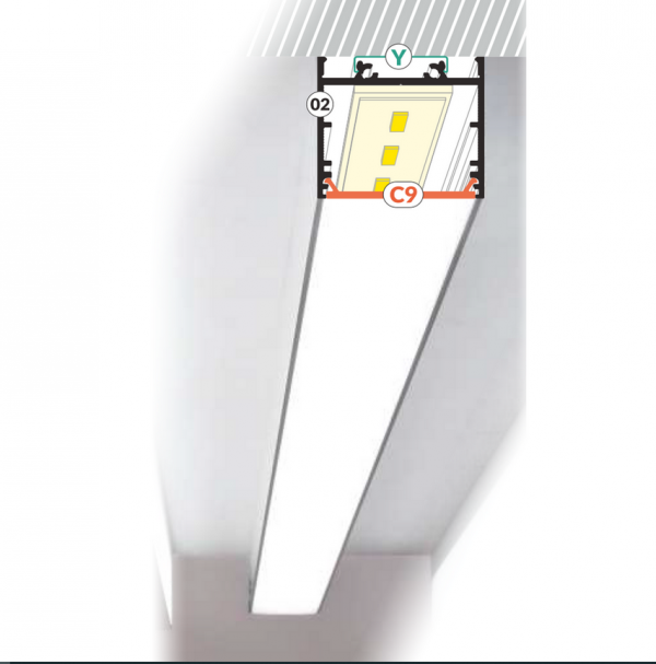 Profil aluminiowy LED VARIO30-02 2m.