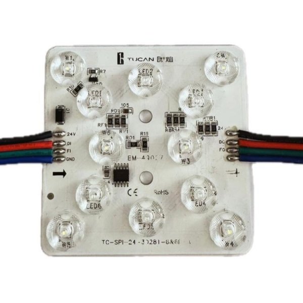 CYFROWY MODUŁ LED RGB+6500K 6X6LED 4+4W 170ST 24V