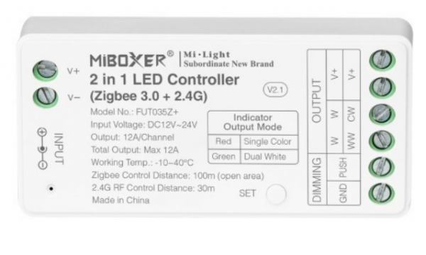Kontroler Sterownik Taśm LED MONO FUT035Z+ Zigbee 3.0 Milight 