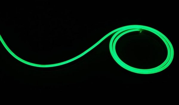 NEON LED 12V 8X16 PCV 1M ZIELONY IP67