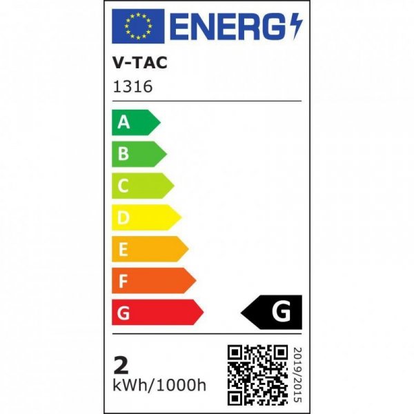 Oprawa Schodowa 2W LED V-TAC Czarna Okrągła 230V IP65 VT-1142 4000K 60lm