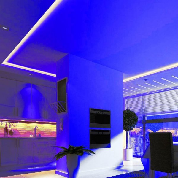 Taśma LED V-TAC 12V SMD3528 300LED IP65 rękaw 3,6W/m VT-3528 60-IP65 Kolor Niebieski 400lm