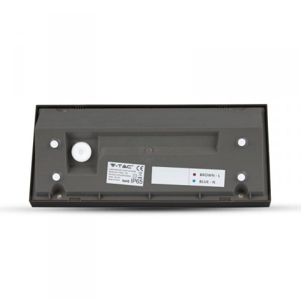 Oprawa ścienna V-TAC 12W LED ukośna czarna IP65 VT-8054 6400K 1250lm