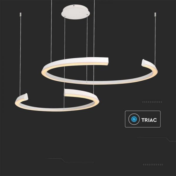 Oprawa Zwieszana V-TAC 48W LED Ściemnialna Biała VT-7914 3000K 5150lm