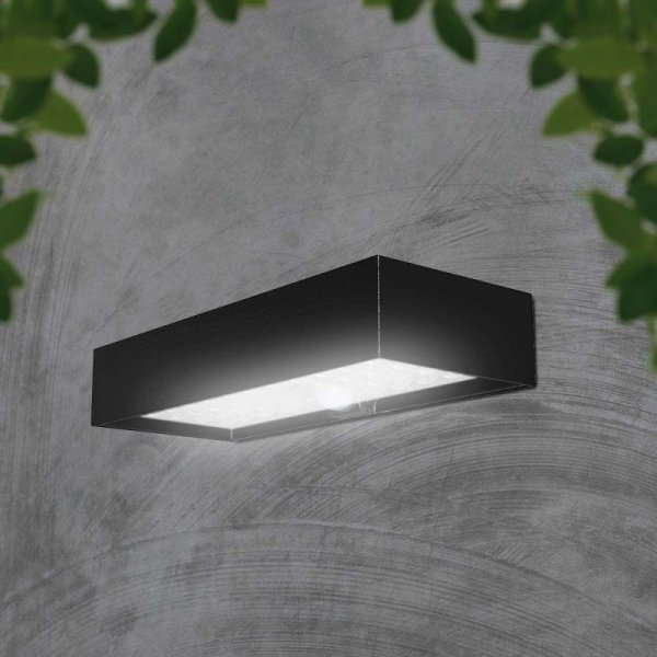 Kinkiet ogrodowy ścienny solarny V-TAC 6W czujnik ruchu czarny VT-406 4000K 900lm