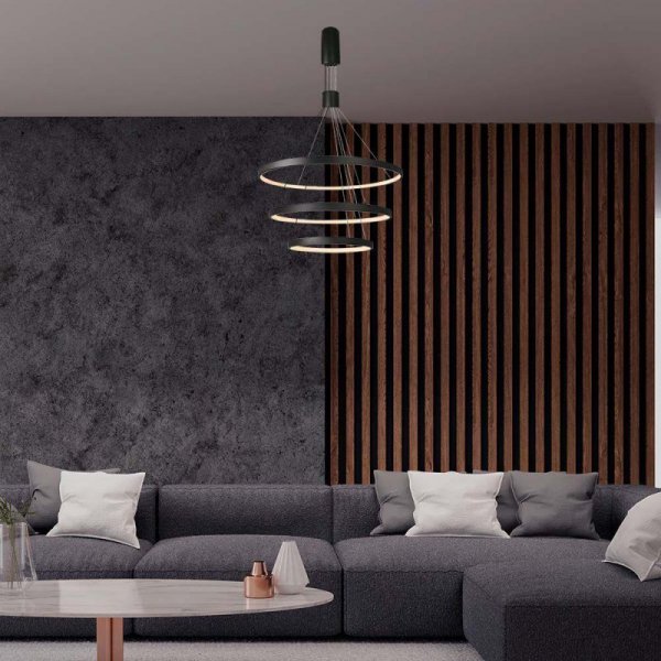 Oprawa Zwieszana V-TAC 46W LED Ściemnialna Czarna VT-7924 3000K 4900lm