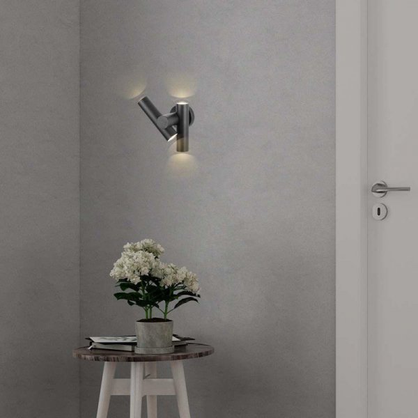 Kinkiet ścienny V-TAC 6W LED IP44 czarny VT-1186 4000K 620lm