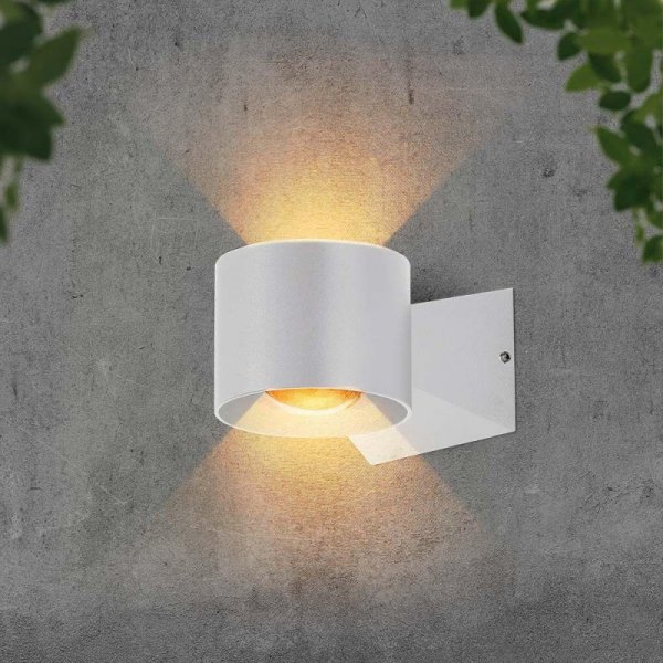 Oprawa Ścienna V-TAC 5W Kinkiet Góra Dół Biały IP65 VT-1179 3000K 465lm