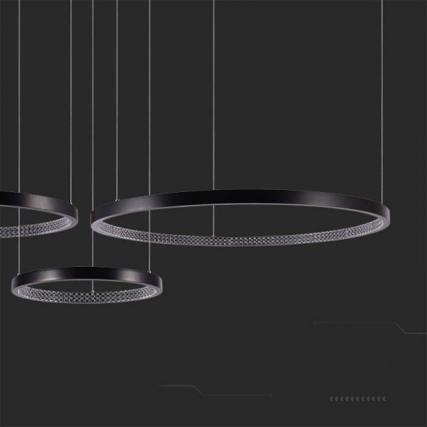 Oprawa Zwieszana V-TAC 57W LED Czarna VT-7824 3000K 6840lm