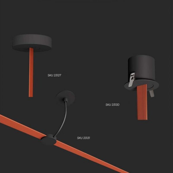 Oprawa spot szynoprzewód taśmowy 48V V-TAC 20W LED 120st biały VT-41120 3000K 1100lm 3 lata gwarancji