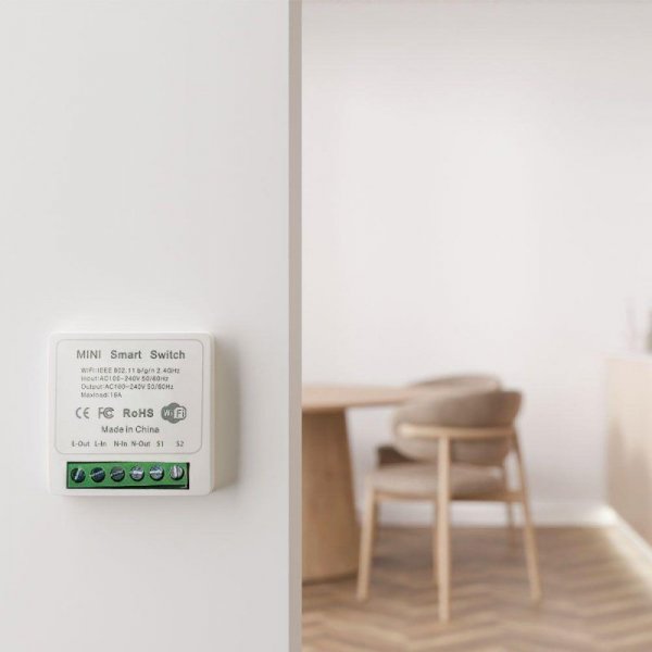Bezprzewodowy Włącznik Switch Wi-Fi V-TAC 1x10A Dopuszkowy SMART LIFE TUYA Alexa Google Home VT-5101