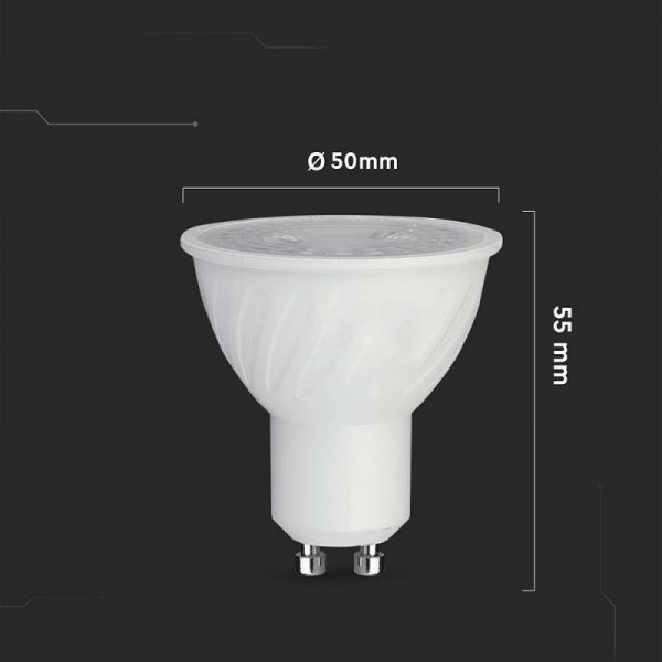 Żarówka LED V-TAC SAMSUNG CHIP 6W GU10 110st Ściemnialna VT-247 3000K 445lm