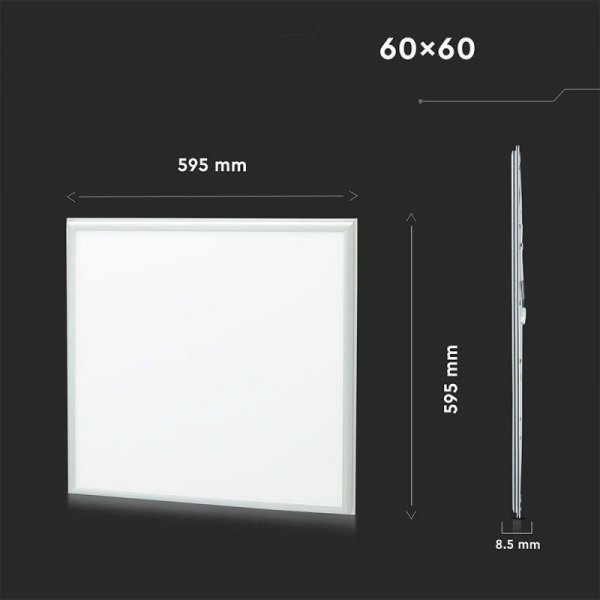 Panel LED V-TAC 40W 60x60 pmma 120Lm/W Zasilacz Starsense VT-6060 4000K 4950lm