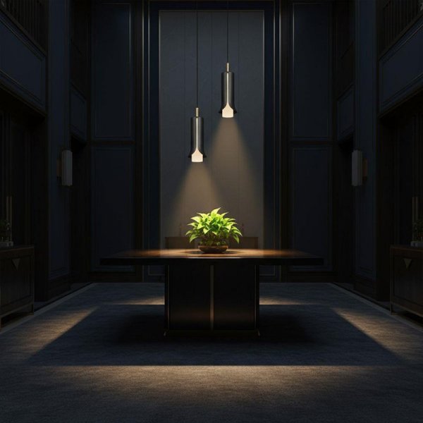 Oprawa zwieszana V-TAC 2X10W LED 177x20cm dymiony szary, złoty VT-89026 3000K 1200lm