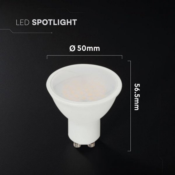 Żarówka LED V-TAC GU10 10W 100st (opak. 3szt) VT-271 6500K 1000lm
