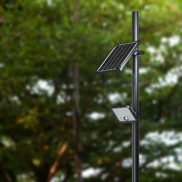 Naświetlacz LED solarny V-TAC 30W pilot auto timer czujnik ruchu IP65 CCT VT-432CCT 4000K-6000K 4800lm 3 lata gwarancji