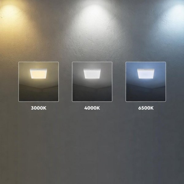 Panel natynkowy downlight V-TAC 6W LED CREE CHIP kwadrat 120x120mm VT-60006CCT 3000K-4000K-6500K 630lm 6 lat gwarancji