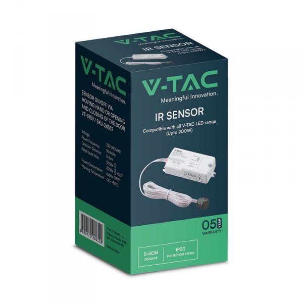 Czujnik ruchu na drzwi z przewodem max.200W V-TAC VT-8159 5 lat gwarancji