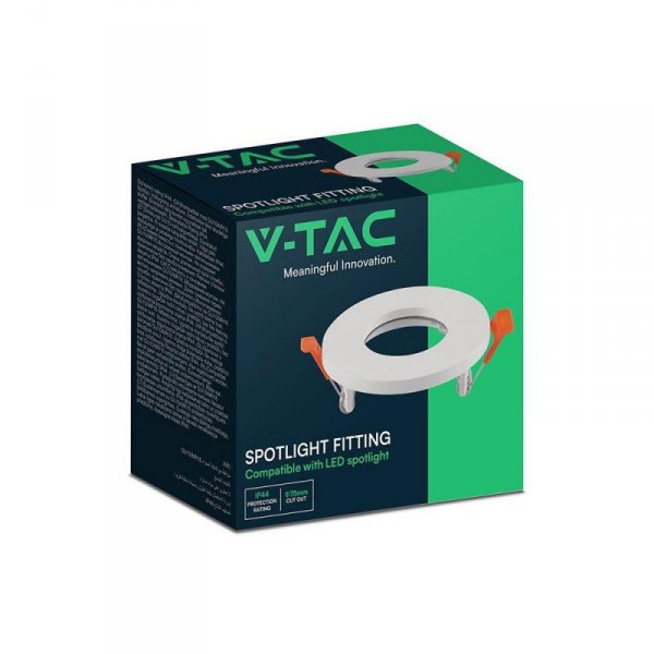 Oczko V-TAC aluminiowe GU10 białe okrągłe VT-4201 3 lata gwarancji