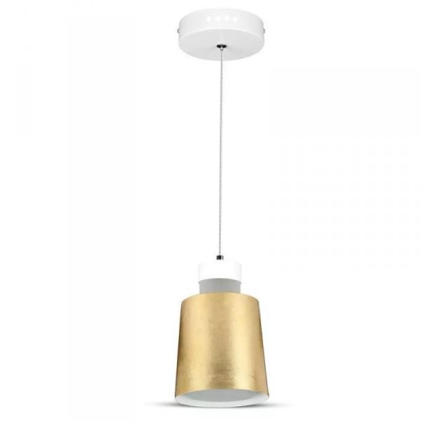 Oprawa Zwieszana LED V-TAC 7W (Akryl) Złoty 120x190mm VT-7333-G 4000K 400lm 3 Lata Gwarancji