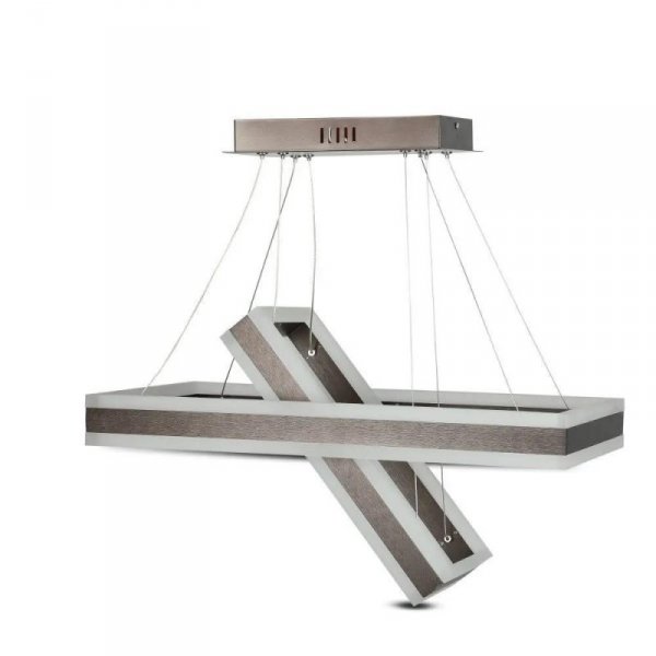 Oprawa zwieszana LED V-TAC 100W soft light chandelier ściemnianie kawowy VT-101-2D 3000K 8050lm 3 lata gwarancji