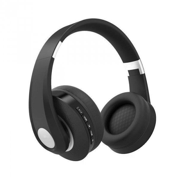 Bezprzewodowe Słuchawki V-TAC Bluetooth Regulowany Pałąk 500mAh Czarne VT-6322-A