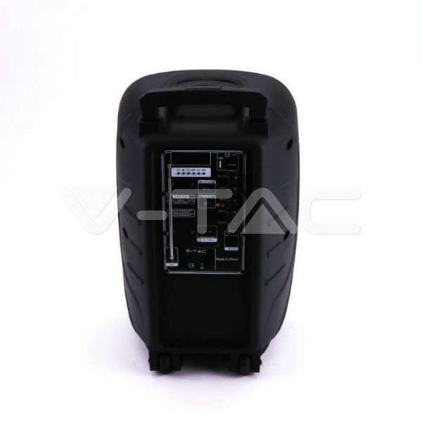 Głośnik Przenośny V-TAC 35W Mikrofon, RGB, PILOT, USB, Micro SD & FM Radio, na kółkach 510x320x270 VT-6212