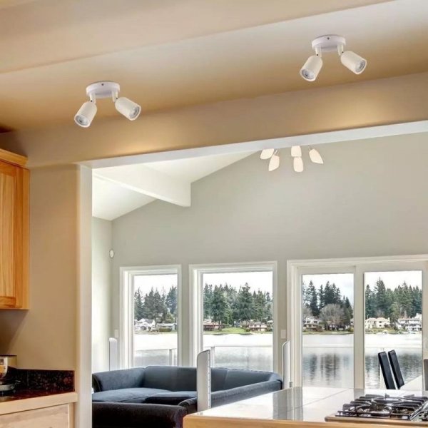 Oprawa kinkiet V-TAC 2xGU10 biała VT-897