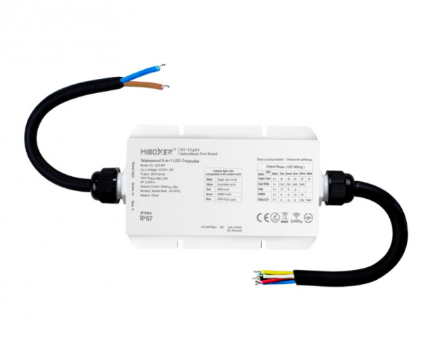 Kontroler Hermetyczny Sterownik Taśm LED RGB+CCT LS2-WP Milight 