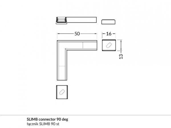 ŁĄCZNIK 90ST SLIM8