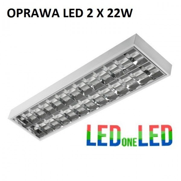 OPRAWA RASTROWA LED 2X18W IP65 230 komplet