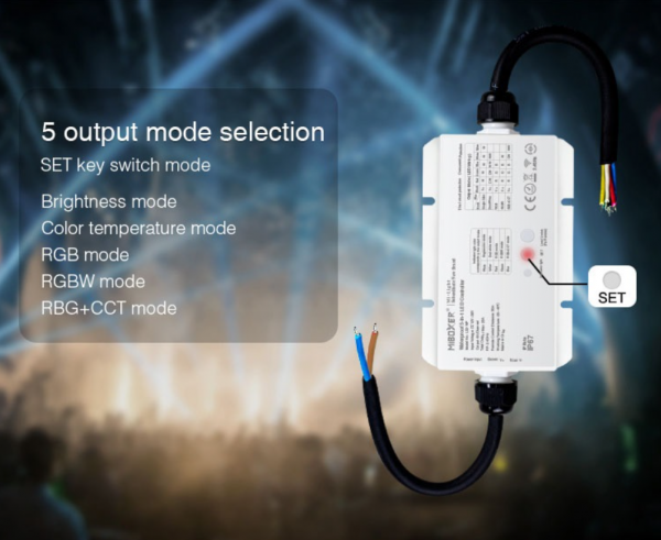 Kontroler Hermetyczny Sterownik Taśm LED RGB+CCT LS2-WP Milight 