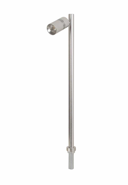 LEDONELED LAMPKA LED DO GABLOT SŁUPEK 6K SREBRNA 1X3W