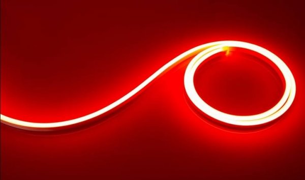 NEON LED 12V 8X16 PCV 1M CZERWONY IP67