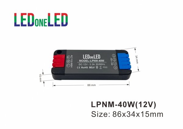 NAJCIEŃSZY ZASILACZ SUPER SLIM NAMI 12V 40W IP20
