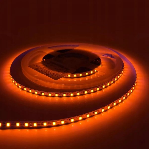Taśma LED 9,6W giętka Pomarańcz 2835 120LED/1m 6mm