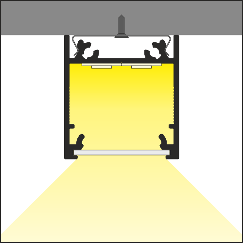 PROFIL LED LINEA20 EF/TY 1M