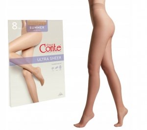 Rajstopy Conte Elegant cienkie summer  8 den natural