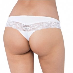 Majtki damskie Triumph Lovely Micro Brazilian String białe