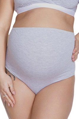 Figi damskie ciążowe Mama Belly Mitex Grey