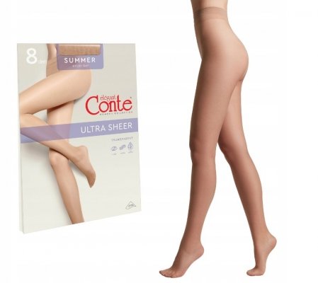Rajstopy Conte Elegant cienkie summer  8 den natural