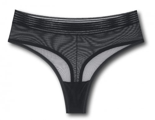 Majtki Triumph Tempting Sheer Highwaist String czarne