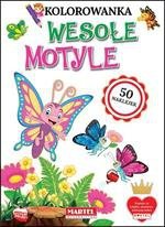 Kolorowanka z naklejkami. Wesołe motyle