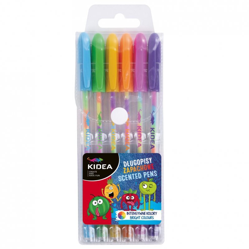 Długopisy żelowe Kidea pastelowe 6 kolorów