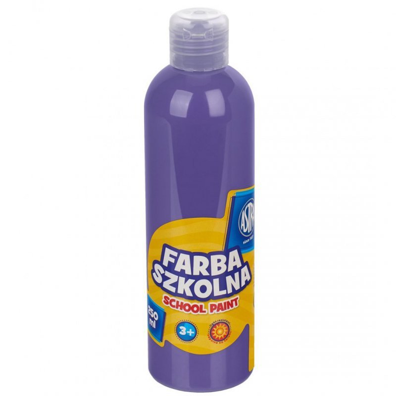Farba szkolna naturalna tempera Astra 250 ml fioletowa