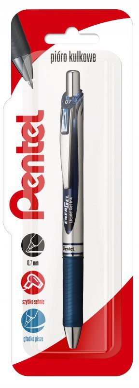 Pióro kulkowe 0,7 mm EnerGel BL77, granatowy x 1  blister