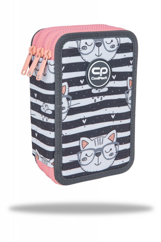Piórnik 3-komorowy z wyposażeniem Coolpack Jumper 3 catnip