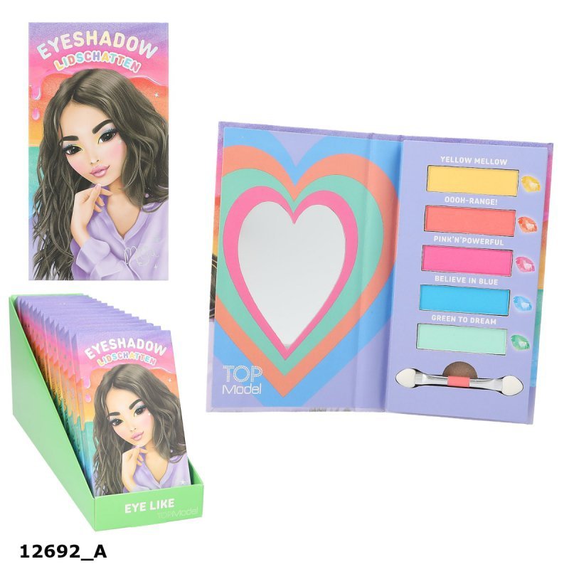 Paleta cieni do powiek Top Model z lusterkiem i aplikatorem BEAUTY&ME