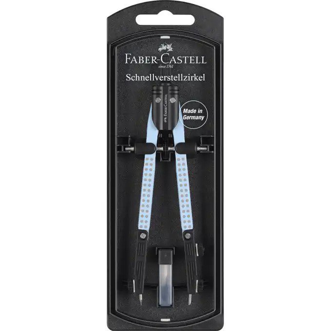 Cyrkiel grip 2001 Faber Castell jasnoniebieski