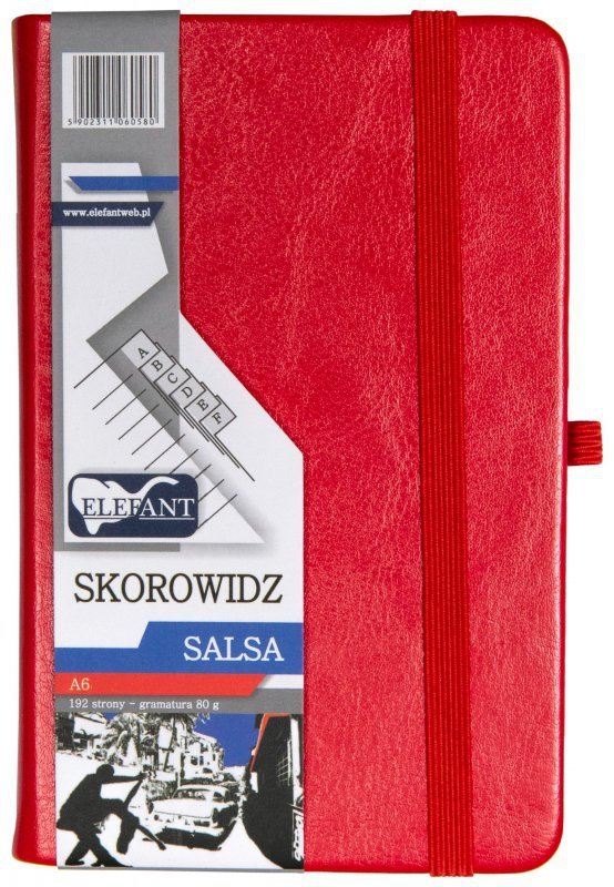 Skorowidz A6 Salsa czerwony